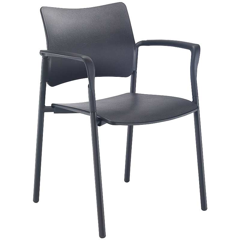 Florence Plastic Stacking Conference Chair with Ar
