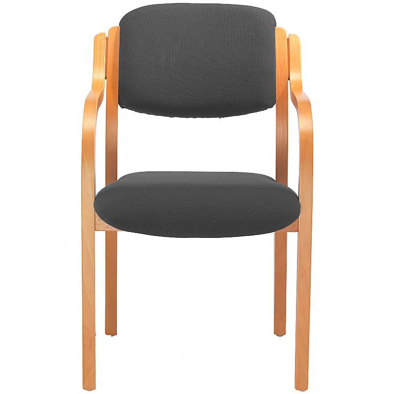 Renoir Wooden Framed Stacking Visitor Chairs with Arms from our Visitor ...