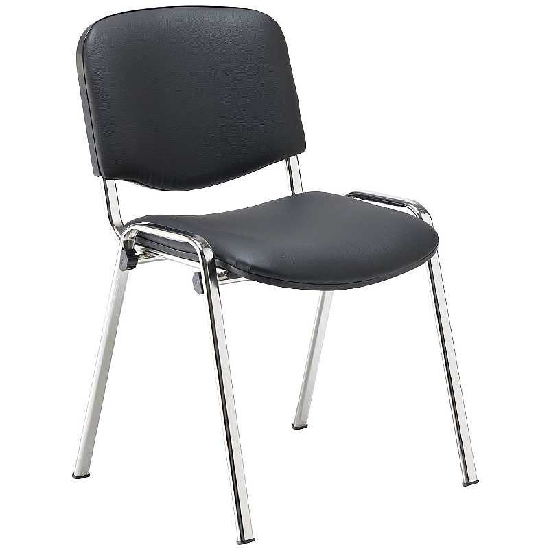 Club Chrome Wipe Clean Stacking Conference Chairs