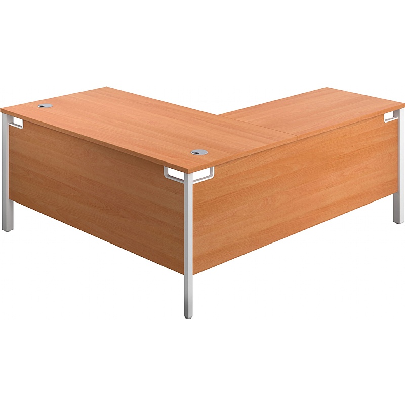 Quantum Goalpost Leg LShaped Corner Office Desks from our Ergonomic