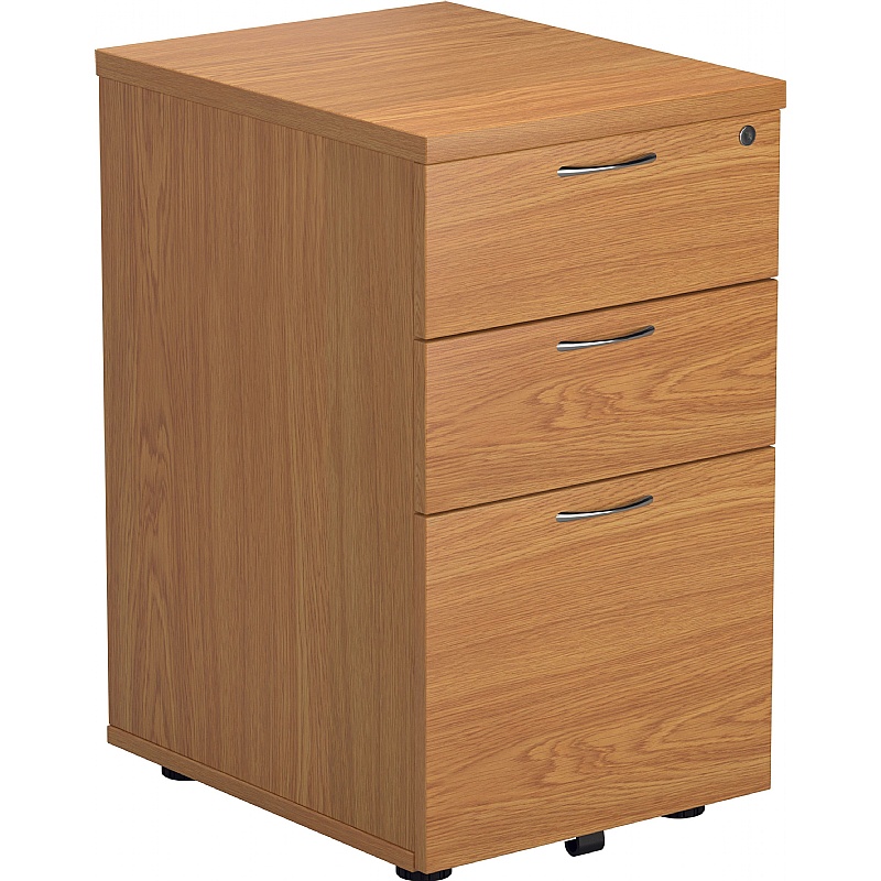 Office Essentials Wooden 3 Drawer Under Desk Static Pedestals from our Office Drawers range.