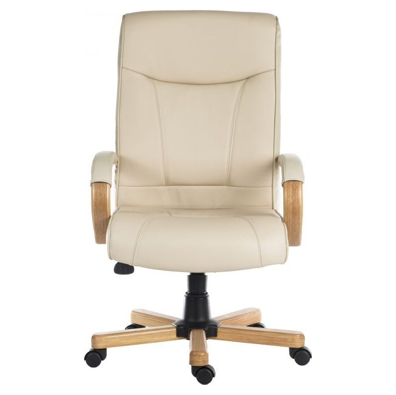 Knightsbridge Cream Executive Bonded Leather Office Chair from our