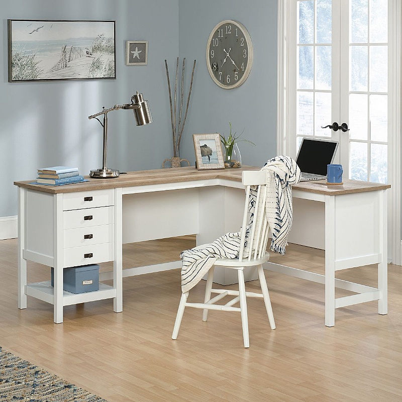 Shaker Style L-Shaped Home Office Desk