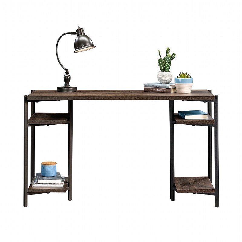 Industrial Chunky Home Office Desk Smoked Oak from our Home Computer