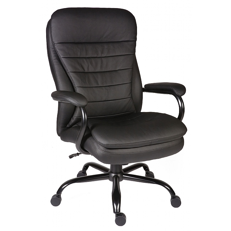 Goliath 27 Stone Bariatric Leather Faced Office Ch