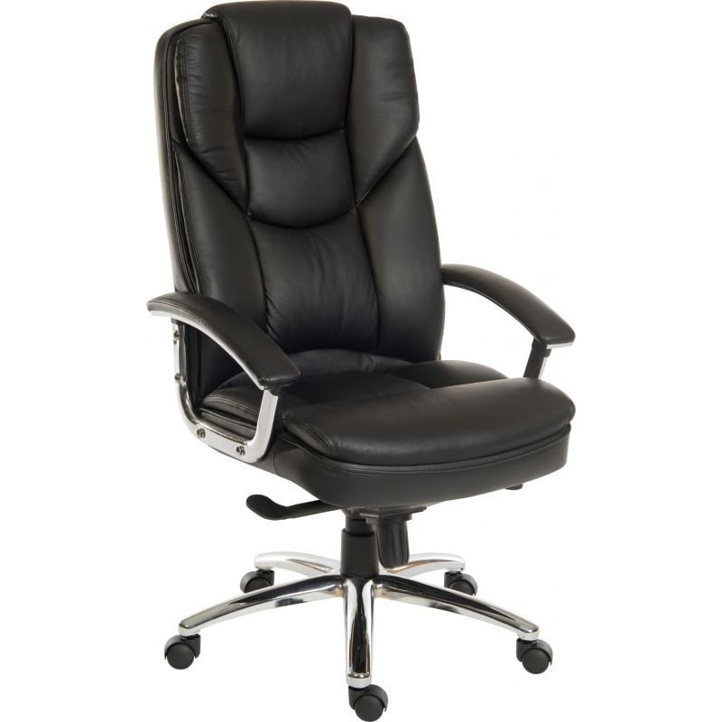 Skyline Executive Leather Faced Office Chair - Office Chairs