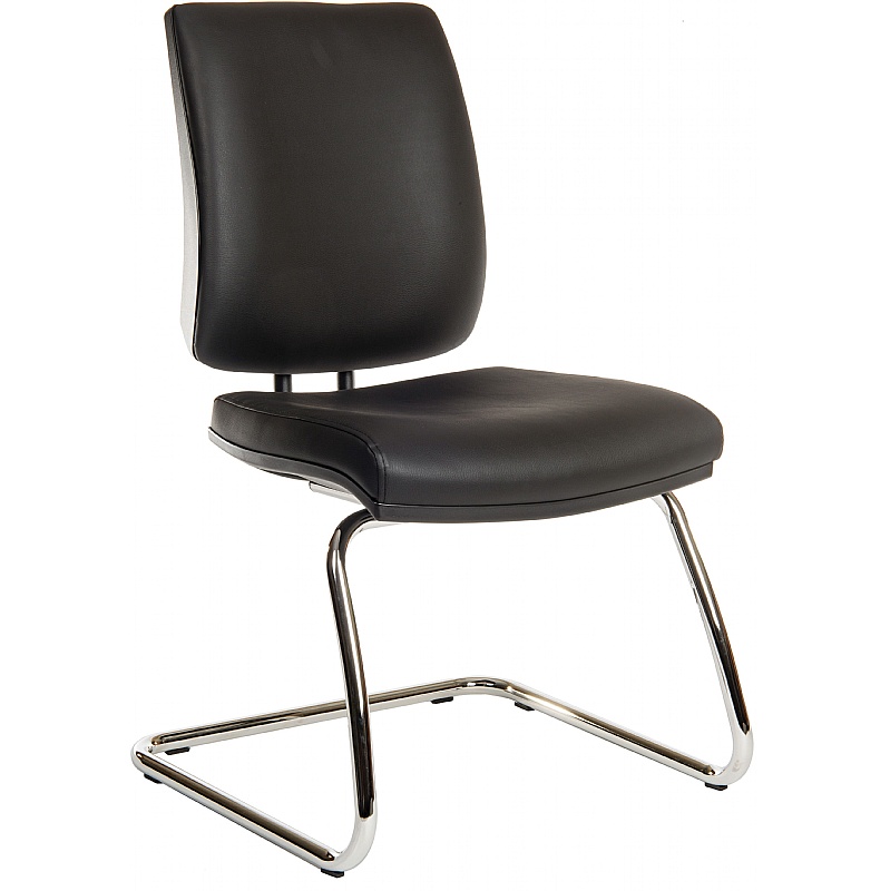 Ergo Deluxe Faux Leather Visitor Chairs