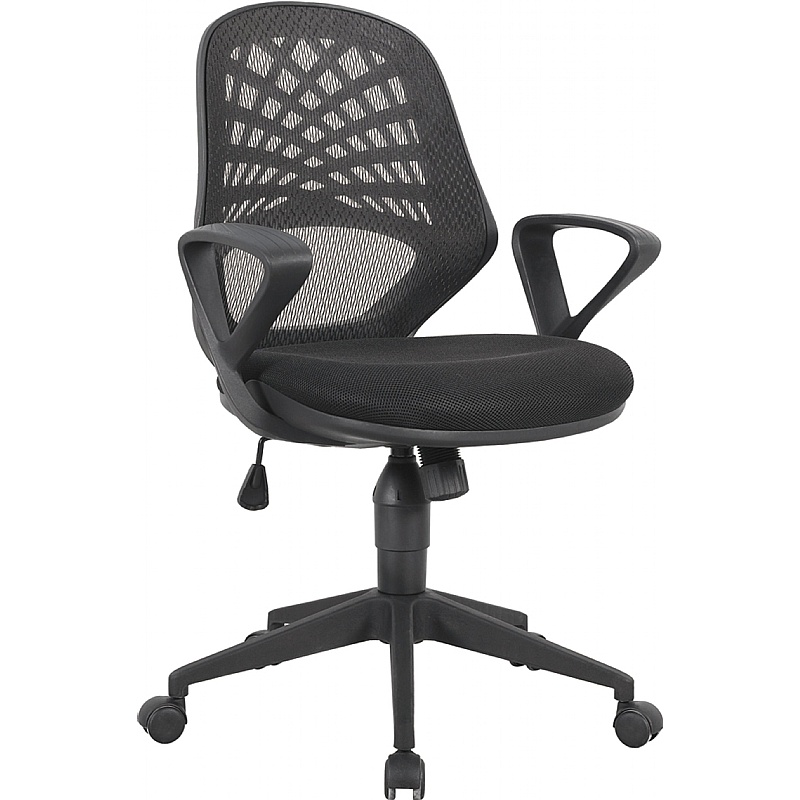 Lattice Mesh Back Operator Chairs