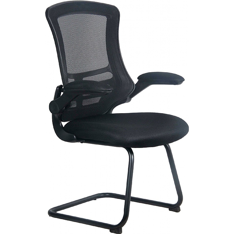 Luna Medium Back Mesh Cantilever Visitor Chairs