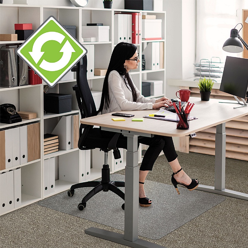 EcoTex Evolutionmat Rectangular Chair Mat for Carpets - Office Accessories