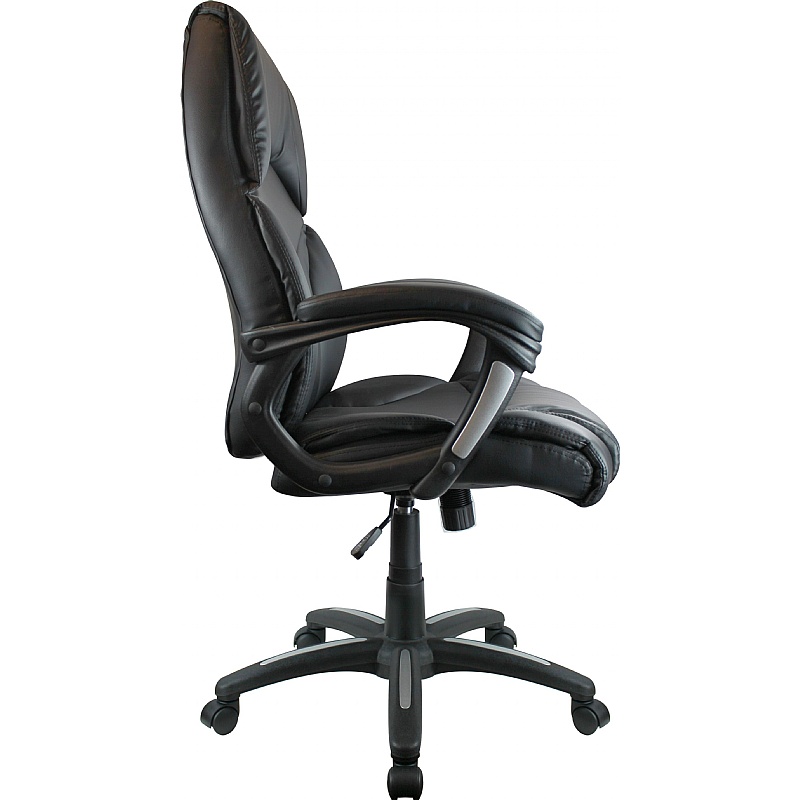 Wellington High Back Leather Effect Executive Office Chair from our