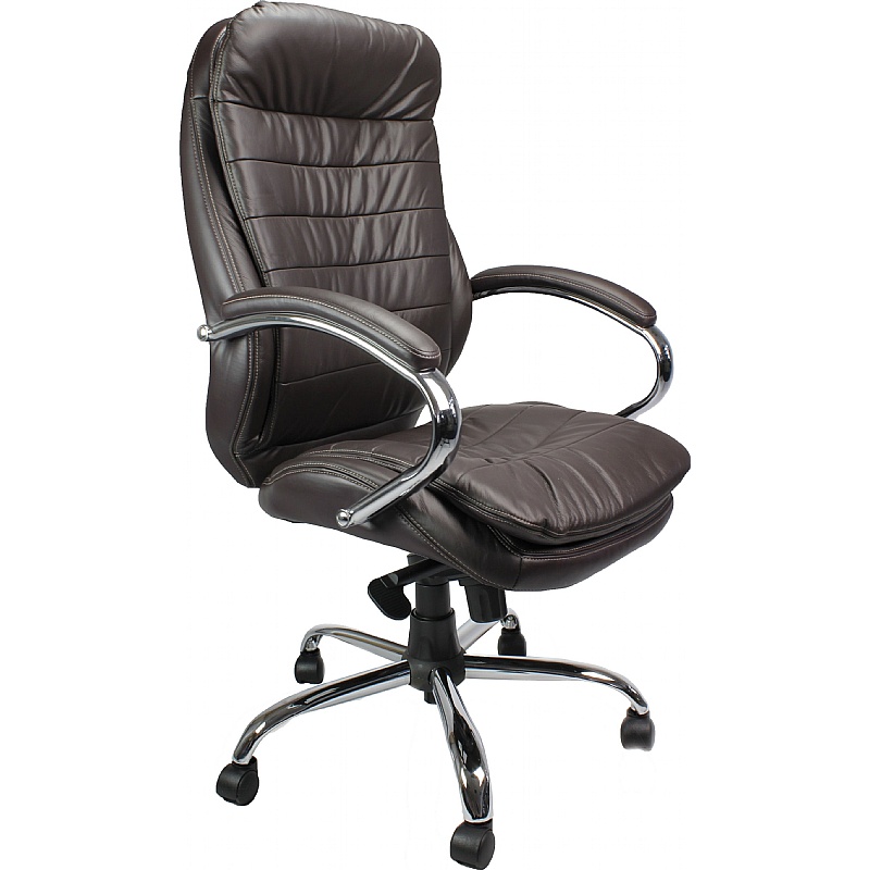 Santiago High Back Italian Leather Faced Synchronous Executive Office
