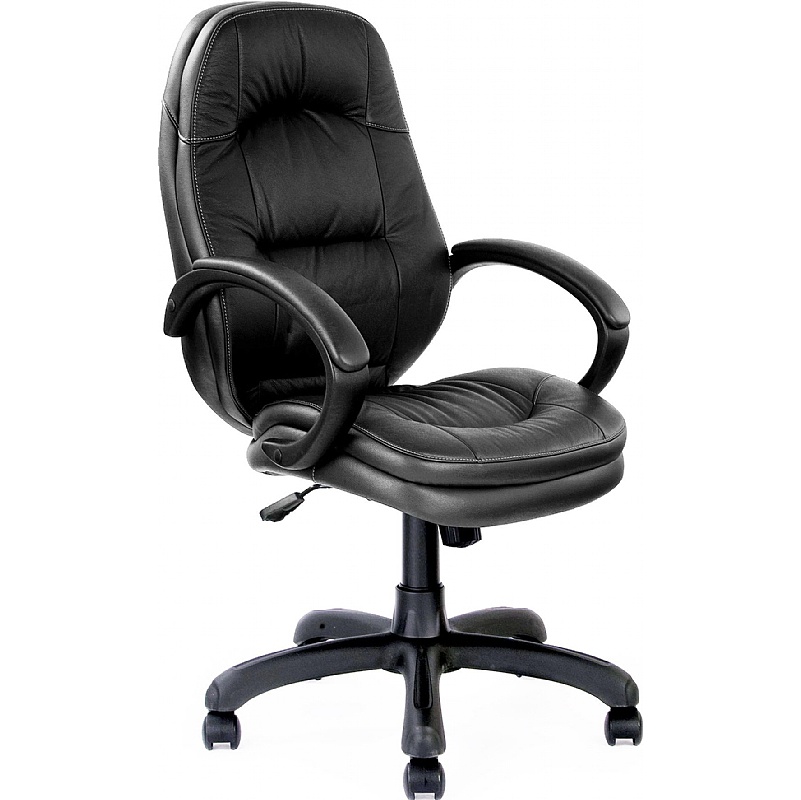 Dawson Stylish High Back Leather Effect Executive