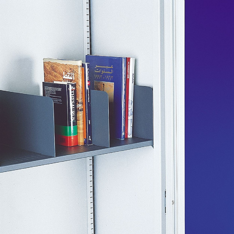 Silverline Slotted Shelf Dividers - Pack of 5 - Office Storage