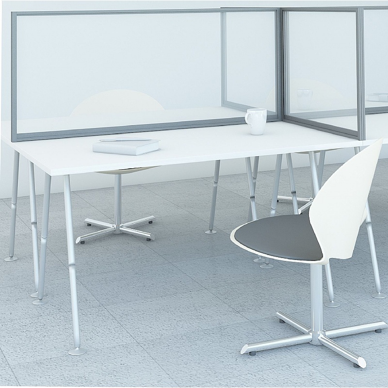 Compass Acrylic Desk Mounted Partition Screens from our Office