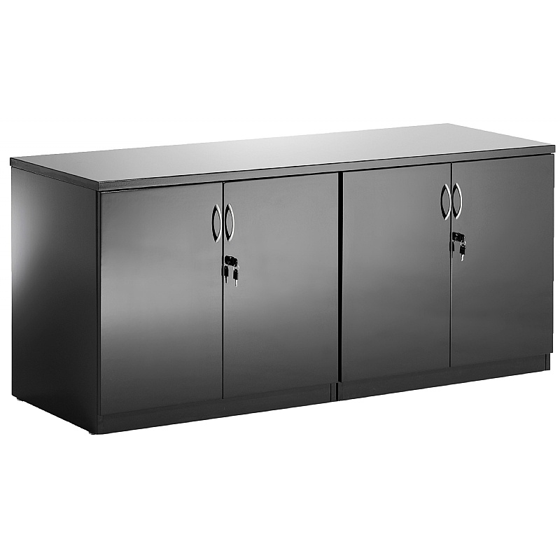 High Gloss Desk High Dual Credenza Cupboard