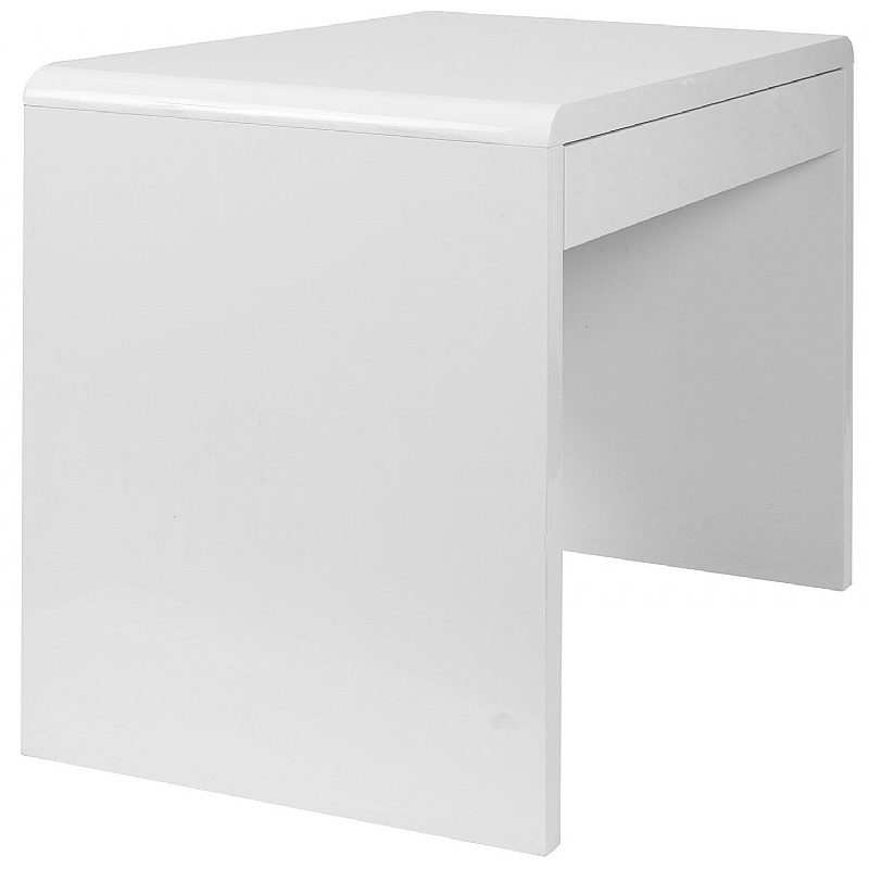 Nordic Compact High Gloss Home Office Desk - Office Desks