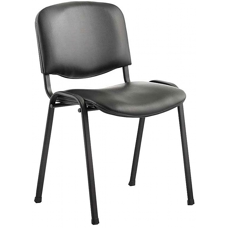 Iso Black Frame Vinyl Conference Chair