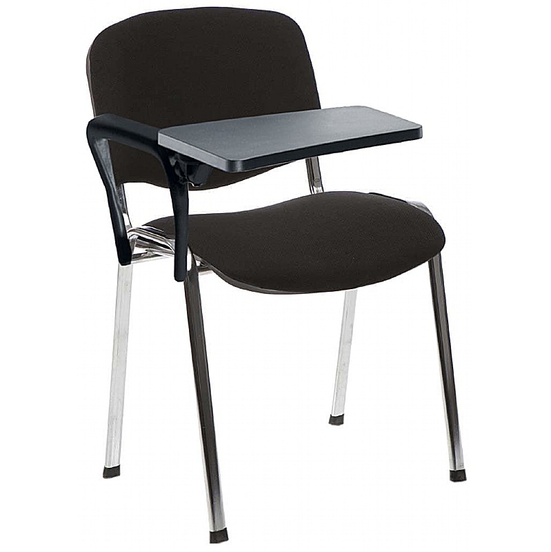 Iso Chrome Frame Conference Chair With Writing Tab