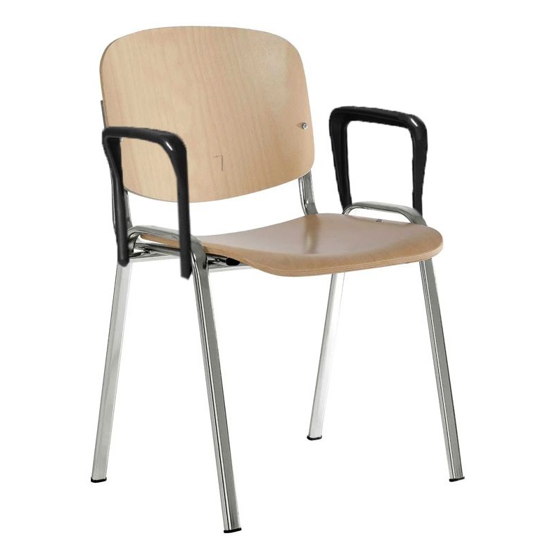 Iso Wooden Bistro Chair With Arms