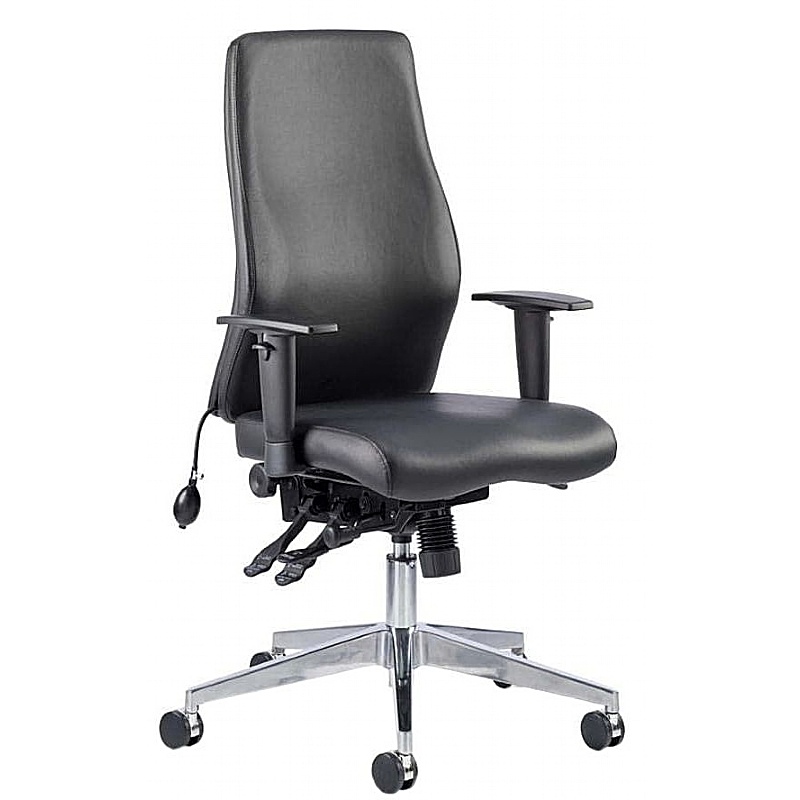 Onyx 24 Hour Posture Bonded Leather Office Chairs