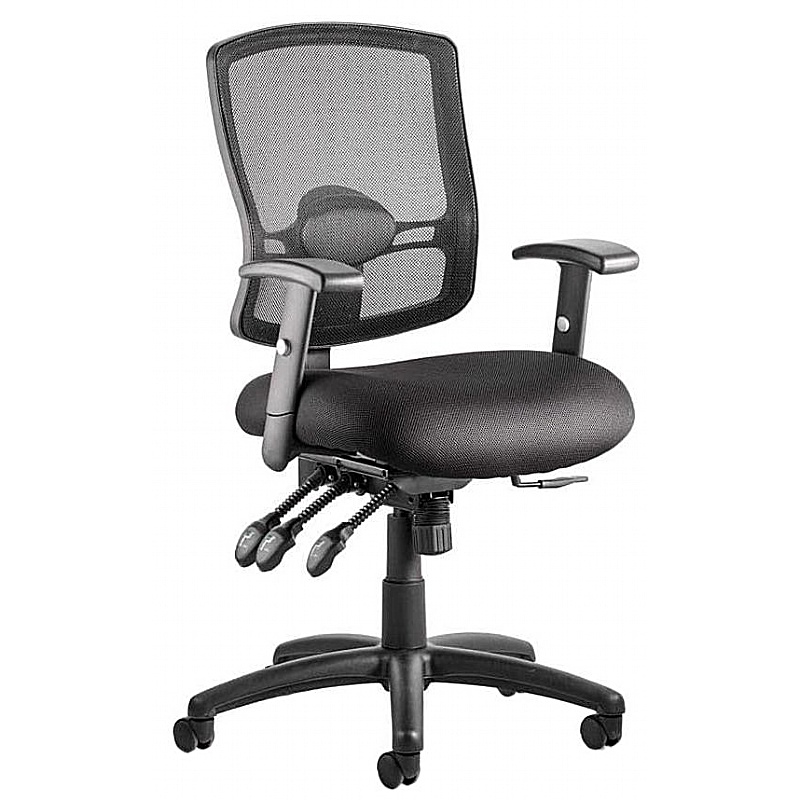 Portland 3-Lever Mesh Operator Chair