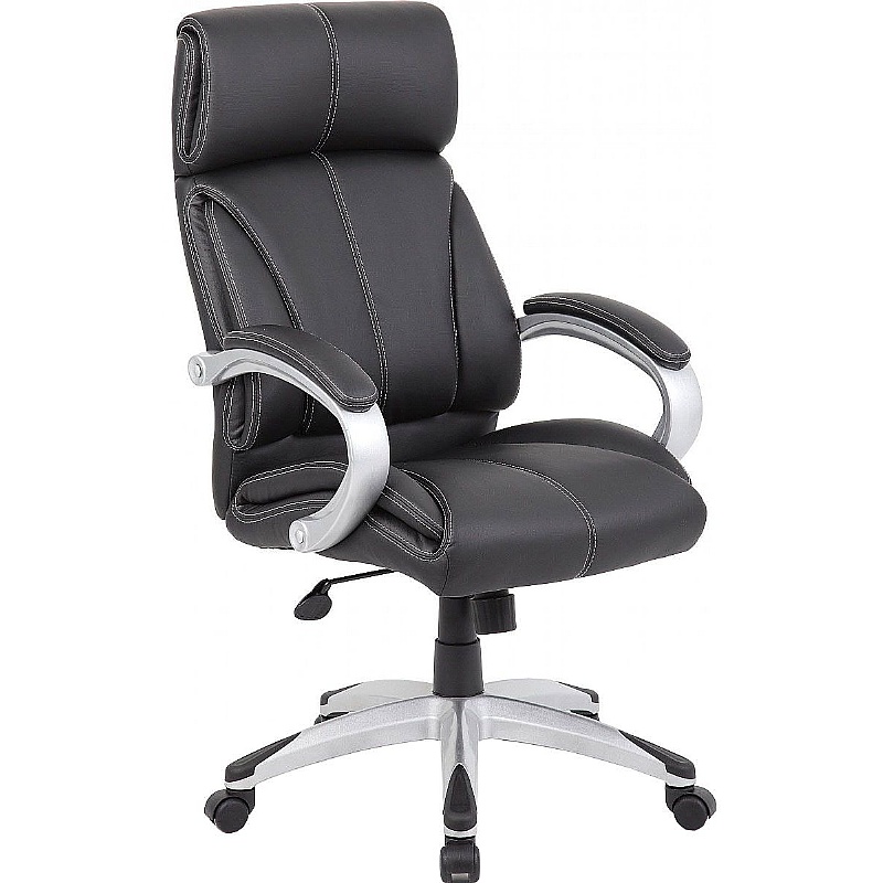 Cloud High Back Leather Faced Manager Chair