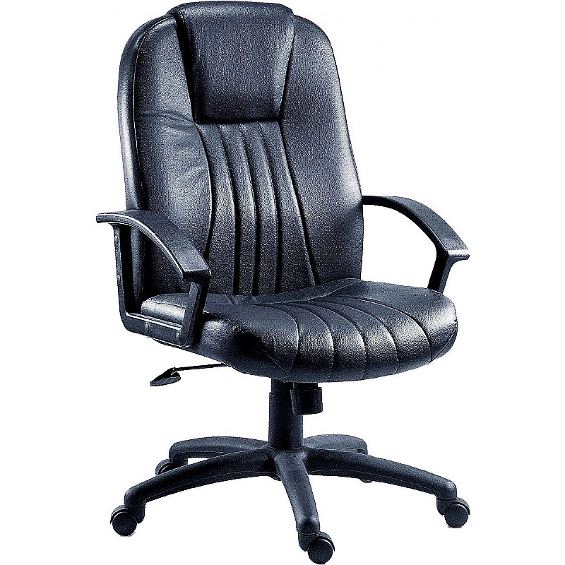 City Executive Leather Faced Office Chair