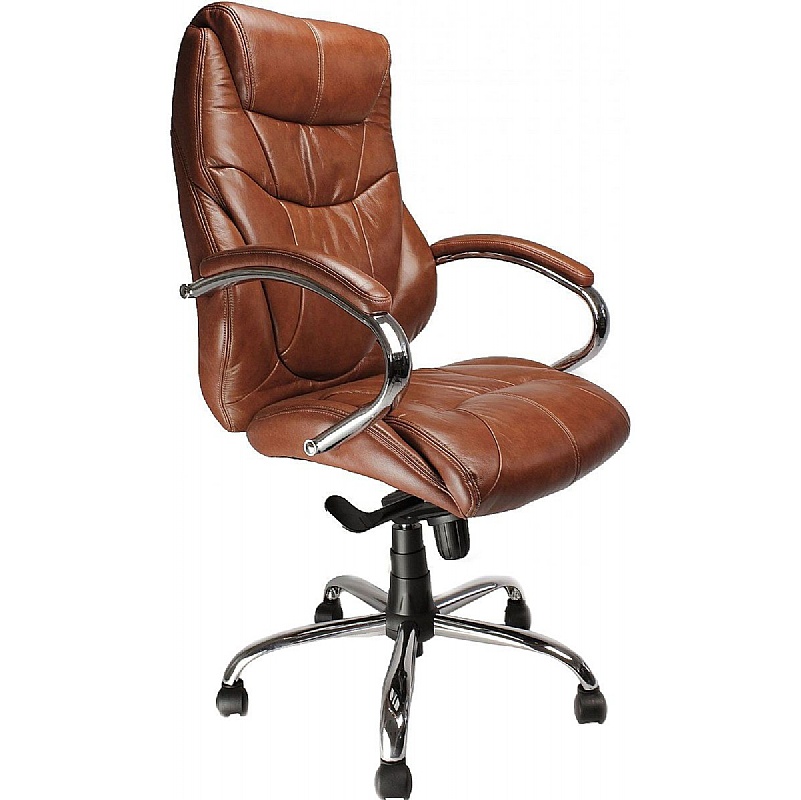 Sandown High Back Luxurious Leather Faced Executive Office Chairs from