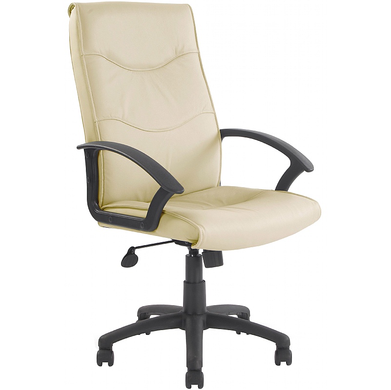 Swithland High Back Leather Faced Executive Office Chairs - Office Chairs