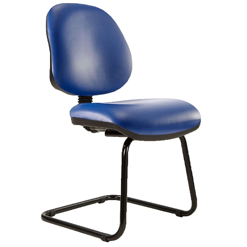 Kirby Medium Back Vinyl Visitor Chair