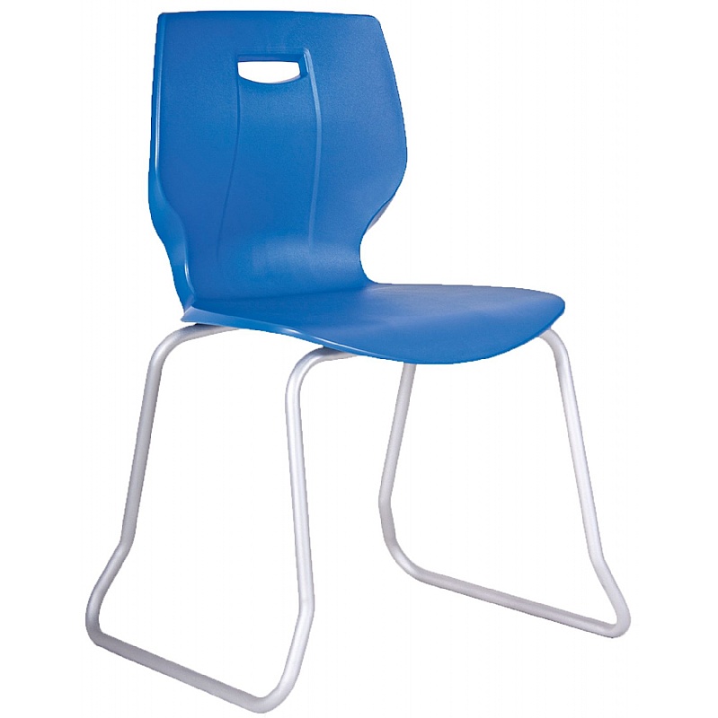 Geo Ergonomic Polypropylene Skid Classroom Chairs