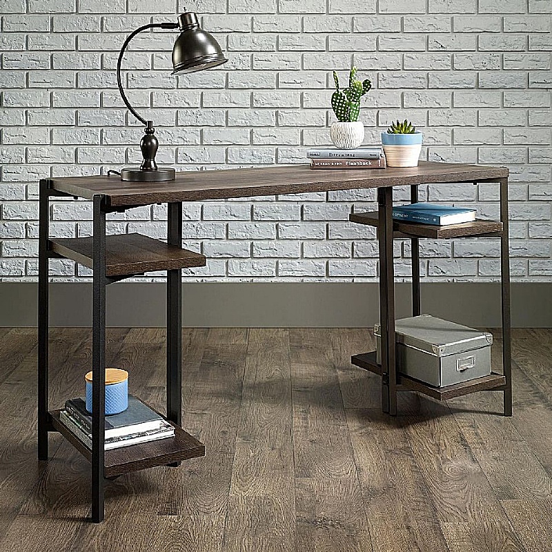 Chunky Industrial Home Office Bench Desk