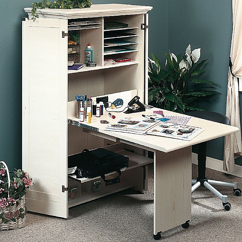 Hideaway Tidy Home Office / Craft Station