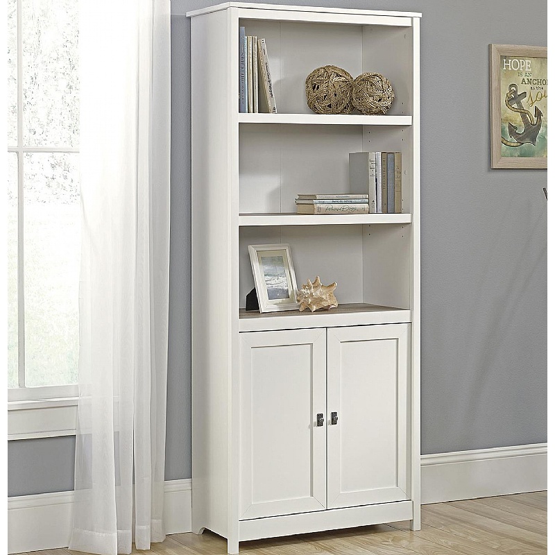 Shaker Style Home Office Bookcase with Cupboard