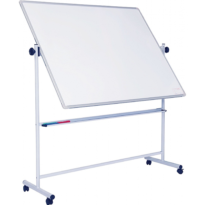 Mobile Non-Magnetic Swivel Whiteboards