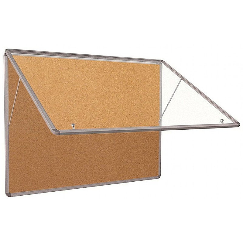 Tamperproof Top-Hinged Cork Noticeboard