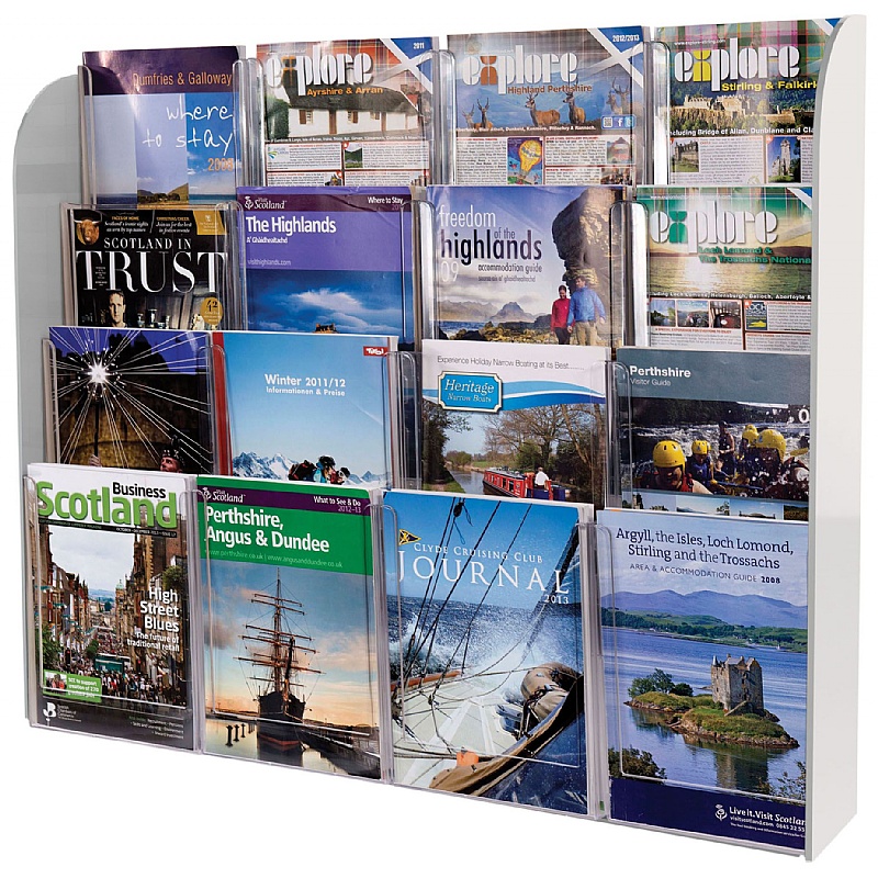 Crystal Clear Wall Mounted Leaflet Dispenser