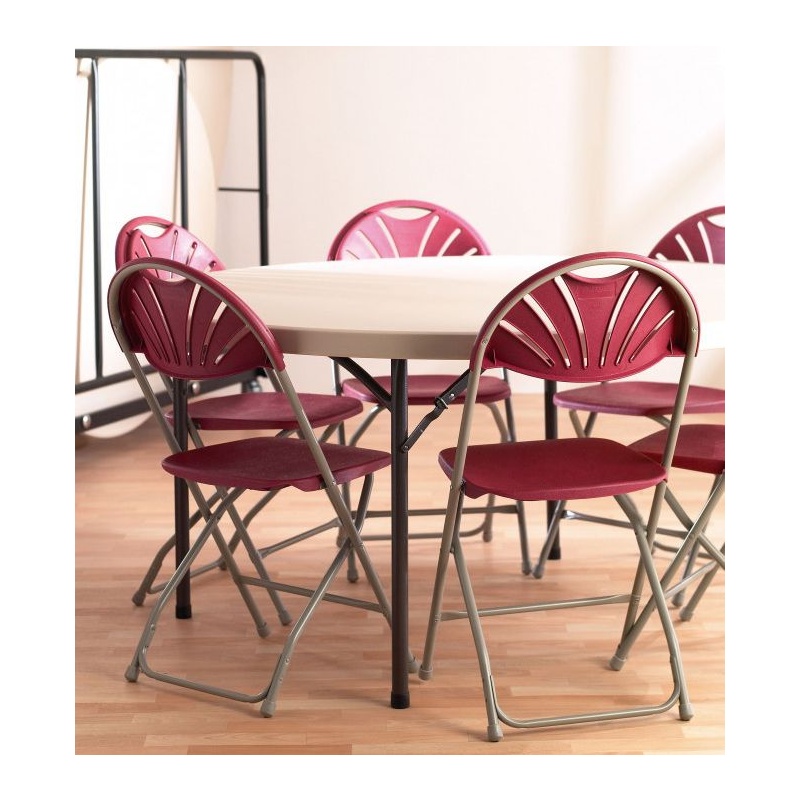 Versa Lightweight Fan Back Folding Chair (Pack of 8) from our Folding