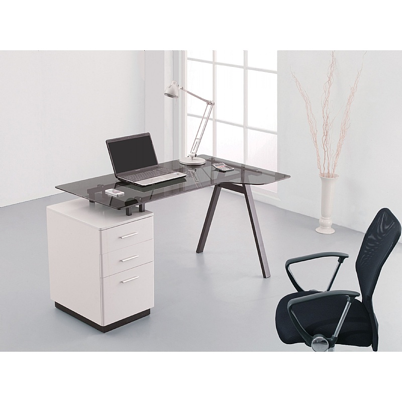 Cleveland Glass Home Office Desk from our Home Computer Desks range.