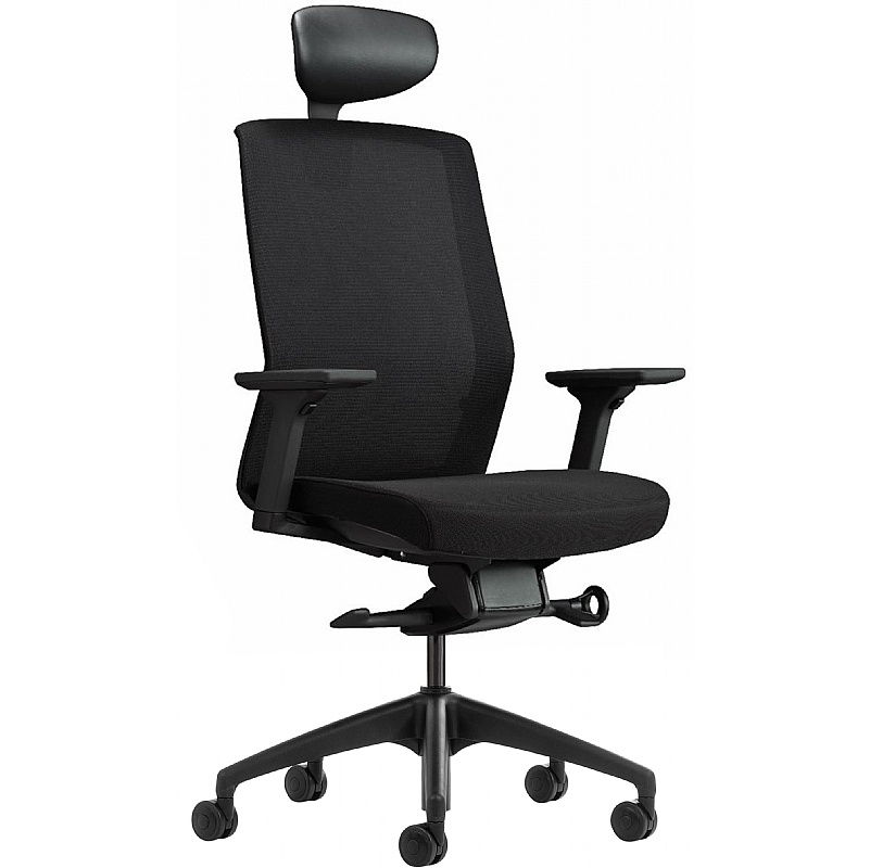 Bestuhl J1B Mesh Task Chair with Headrest - Office Chairs