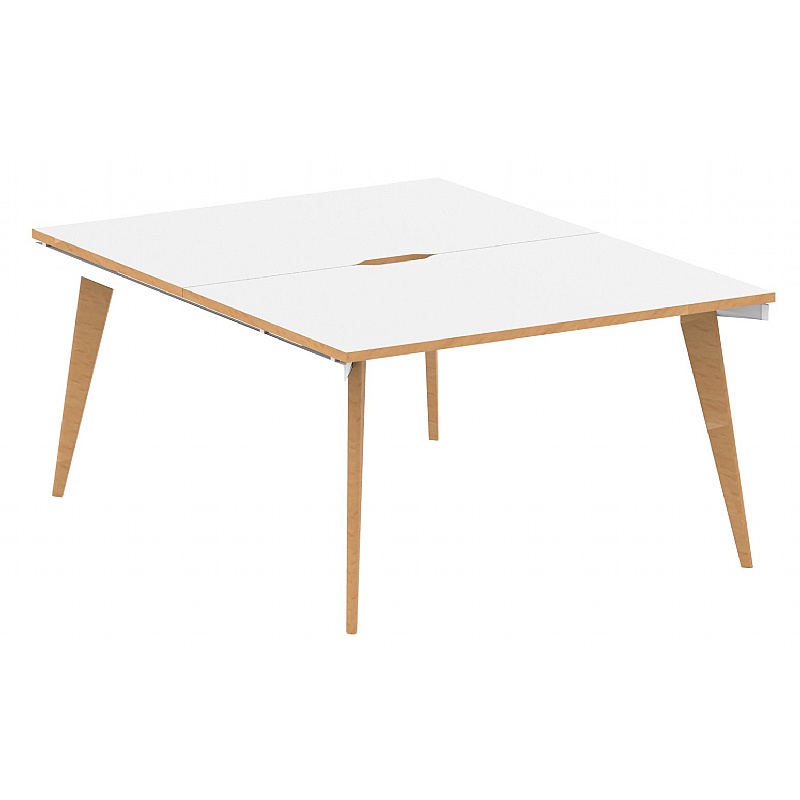 Oslo Scandi Rectangular Back to Back Bench Desks