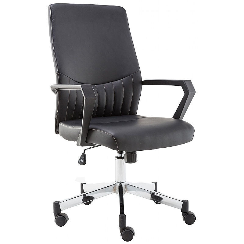 Brooklyn Medium Back Faux Leather Office Chair