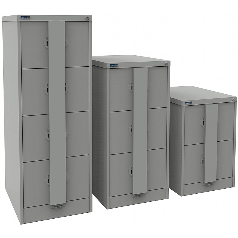 Silverline Kontrax Secure Metal Filing Cabinets