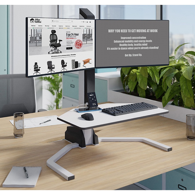Freedom Duo Sit Stand Desk Converter