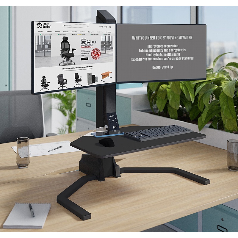 Freedom Duo Sit Stand Desk Converter from our SitStand Desks range.