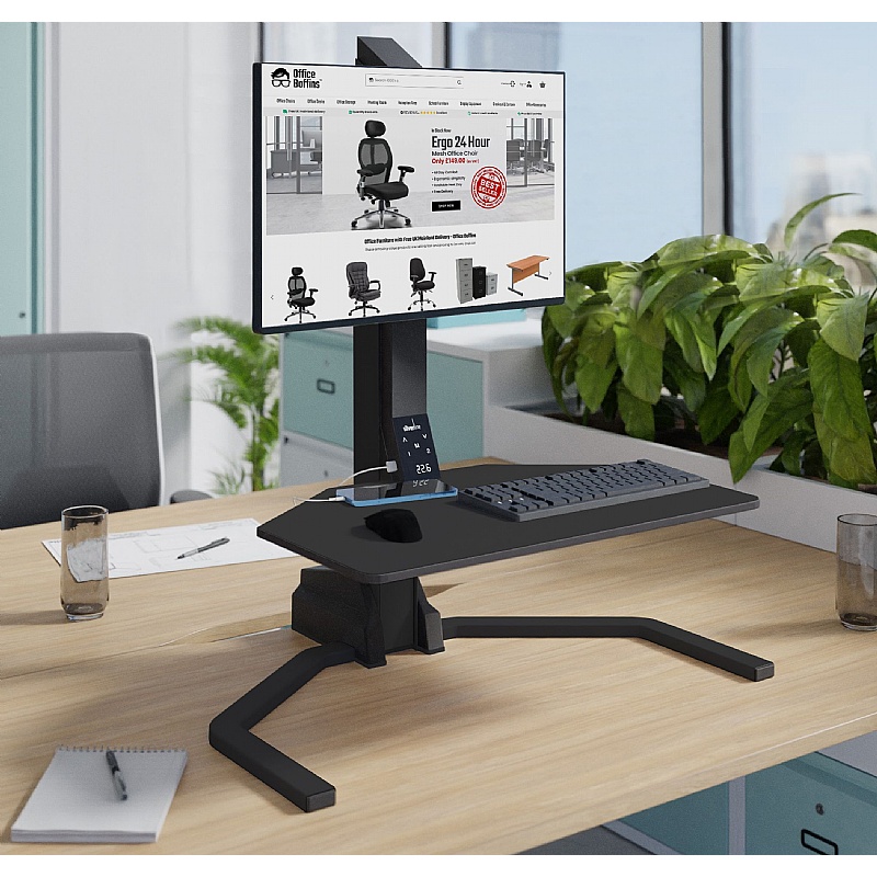 Freedom Uno Sit Stand Desk Converter - Office Desks