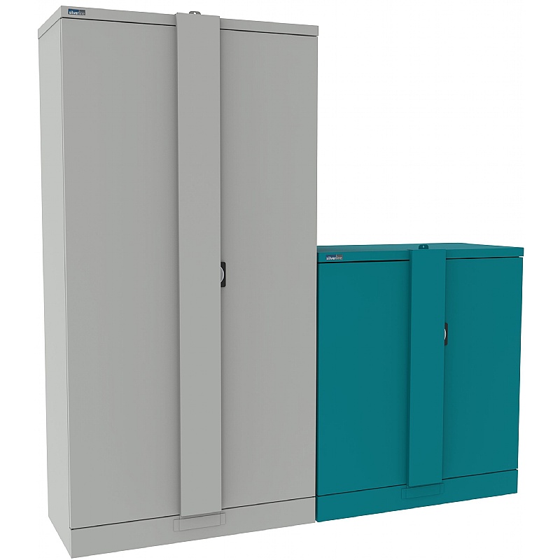 Silverline Kontrax Secure Metal Office Cupboards