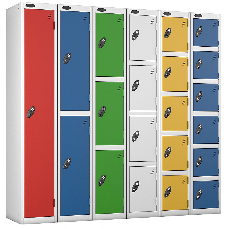 Atom Antibacterial Probe Lockers with White Frames