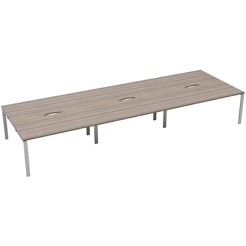 Linear Rectangular Back to Back Bench Desks from our Bench Desks range.